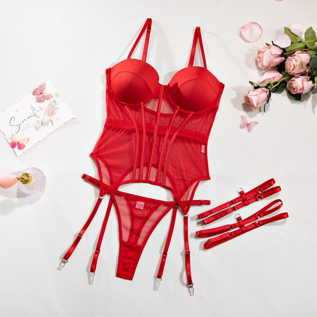 CELINE | Il Set di Lingerie Floreale per un’Eleganza Seducente