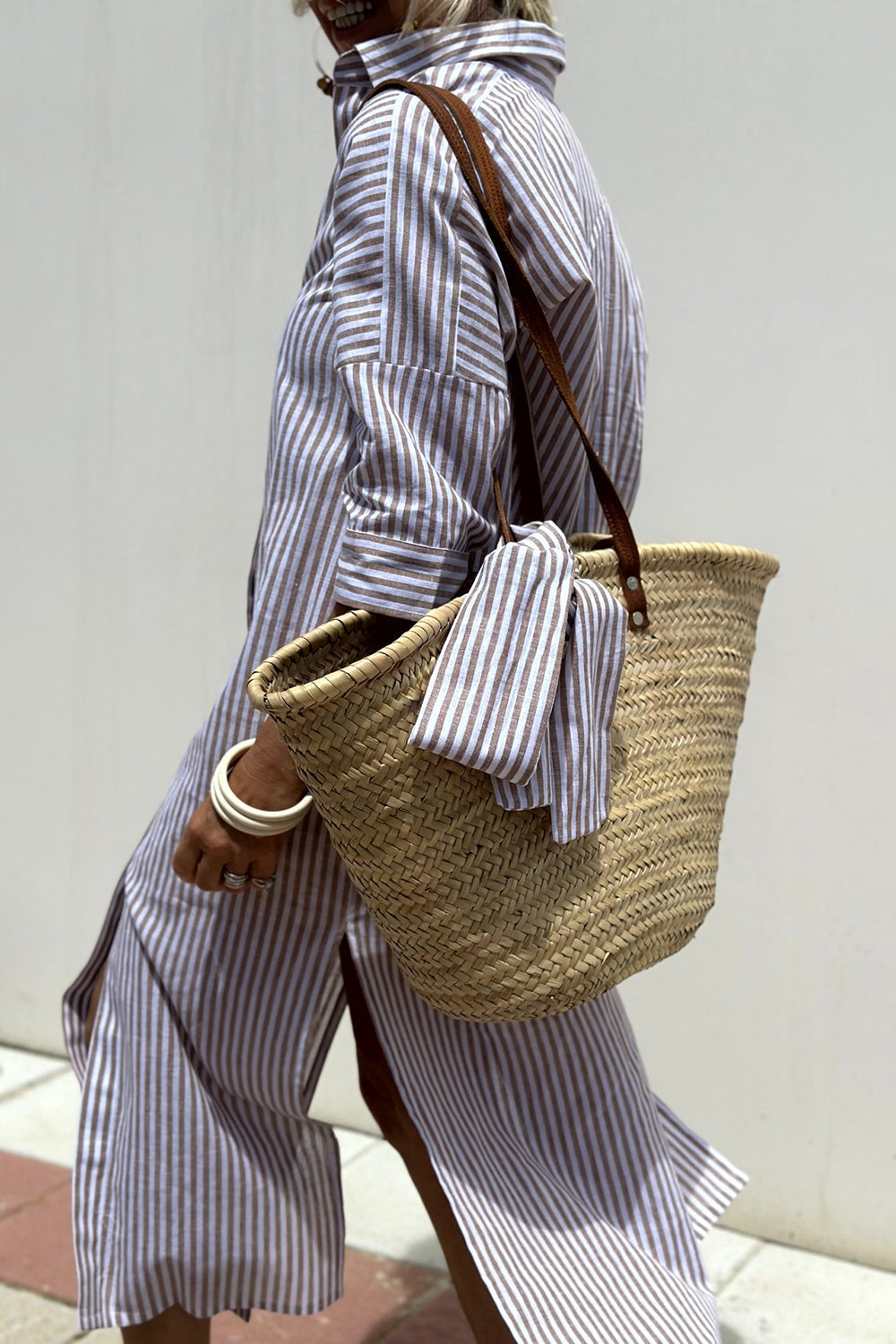 Vestito Camicia a Righe