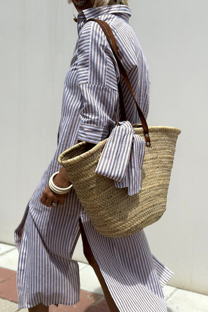 Vestito Camicia a Righe