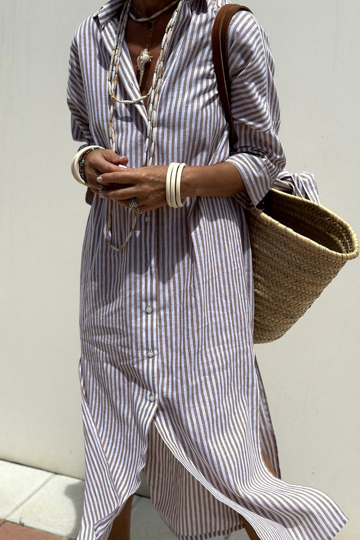Vestito Camicia a Righe