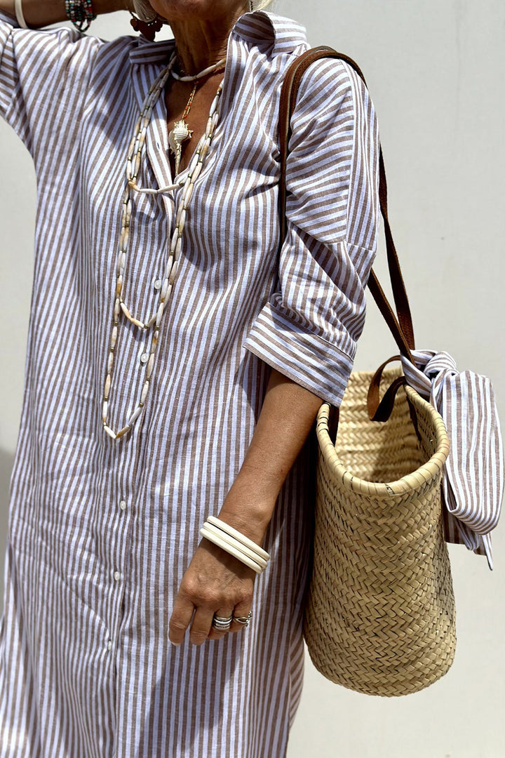 Vestito Camicia a Righe